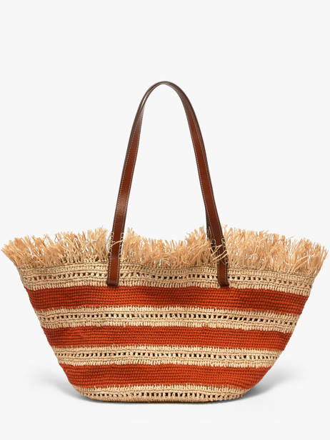 Schoudertas Cabas Raphia Raphia Vanessa bruno Rood cabas raphia 23V40928 ander zicht 4